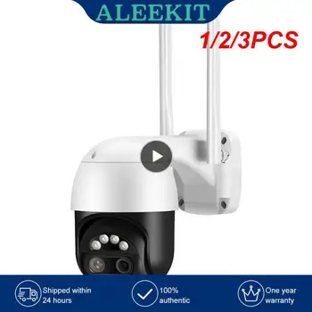 1/2/3ШТ 4K IP-камера с двумя Объективами 2,8 мм + 12 мм WiFi Камера видеонаблюдения Цветного Ночного Видения 8-кратный Цифровой Зум Видеонаблюдения