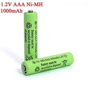 1,2 в AAA Батареи 1000 мАч Перезаряжаемая Ni-Mh батарея 1,2 В Ni-Mh aaa Для Электрического автомобиля с дистанционным управлением, игрушки RC ues