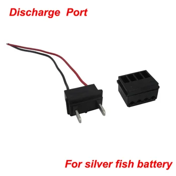 1 пара Разъем для разрядки аккумулятора Ebike Silver Fish, мужской Разъем Felmale для электрического велосипеда, нижнее разгрузочное отверстие для аккумулятора