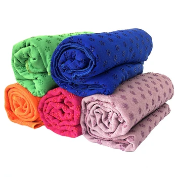 1 шт. Увеличивающее Одеяло для йоги, теплое нескользящее полотенце из микрофибры, впитывающее пот, однотонное полотенце для йоги с принтом, коврик для занятий спортом Пилатес