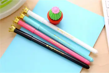 10 шт. черная нейтральная ручка 0,5 мм, заправки для ручек core, милые канцелярские принадлежности карамельного цвета для студентов мужского и женского пола