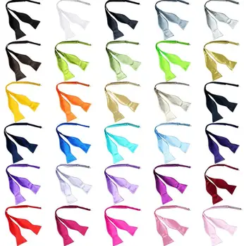 1000 шт./лот, мужские Регулируемые галстуки-бабочки для свадьбы, 30 цветов на выбор