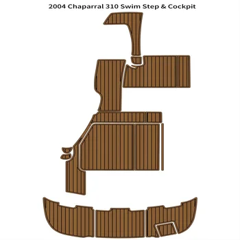 2004 Платформа для плавания Chaparral 310, Кокпит, лодка, коврик для пола из искусственной пены EVA из тикового дерева
