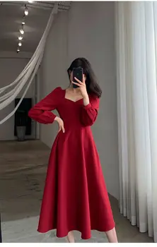 2022 Весеннее Новое Крупное Женское Темпераментное Оригинальное Платье в Спокойную Полоску Large Dress NY