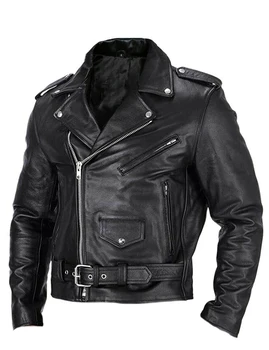 2023 Мужская модная кожаная куртка Slim Fit Со стоячим воротником, куртка из искусственной кожи, мужские куртки с диагональной молнией с защитой От ветра, мотоциклетные Куртки, Мужские