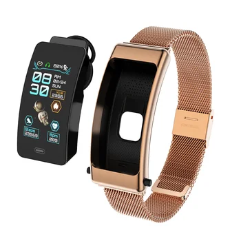 2023 Новая Bluetooth-гарнитура, умный браслет, Носимый спортивный ремешок на запястье, сенсорный экран, прослушивание звонков, Часы с сердечным ритмом, ограниченное время