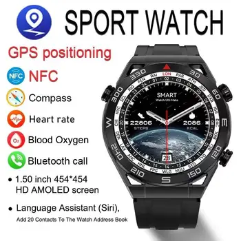 2023 Новые NFC ECG + PPG Bluetooth-вызов, Умные часы, GPS-трекер, Браслет движения, Фитнес-браслет Для часов Huawei, Умные часы для мужчин