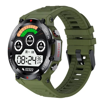 2023 Новые Смарт-часы Военные Для занятий спортом на открытом воздухе Фитнес 400 мАч Сверхдлительный режим ожидания Bluetooth-вызова Smartwatch IP67 Водонепроницаемые Часы