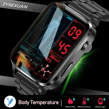 2023, Новый термометр, умные часы Для мужчин, Лазерное лечение Здоровья, пульсометр, кровяное давление, Спортивные умные часы, мониторинг сна + подарок