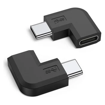 2ШТ Прямоугольный адаптер USB C, Удлинитель USB Type C между мужчинами и женщинами для ПК, Ноутбука, Планшета, Quest Link
