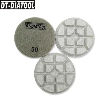 3 шт./компл. Алмазные полировальные площадки, скрепленные смолой, бетонные шлифовальные диски Диаметром 80 мм/3 