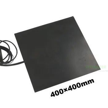 400x400 мм 450 Вт 600 Вт 1000 Вт 3D принтер силиконовая резиновая грелка 400 *400 мм черная грелка