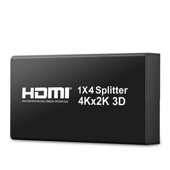 4k/30fs, Поддерживает 3D DTS HDMI Splitter 1.4 4-Портовый Разветвитель 1x4 Ultra HD 1080P для Компьютера, Ноутбука, Монитора, Проектора PS4 XBOX