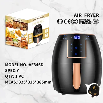 5.5l lucht friteuse multifunctionele elektrische friteuse automatische huishoudelijke niet-fume vetarme intelligente frietmachin