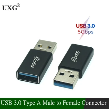 5 Гбит/с USB 3.0 Тип A Штекерный разъем-переходник USB3.0 A двойной штекерный соединитель-переходник
