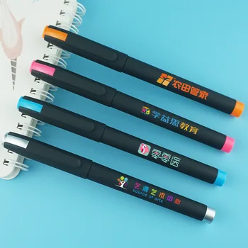 500 шт./компл. Рекламная ручка, гелевая ручка с печатью, индивидуальный логотип, Ручка для продвижения бизнеса, индивидуальный логотип
