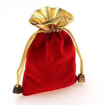 50шт 7*9 см красные Бархатные сумки из Пномпеня, женская винтажная сумка на шнурке для вечеринки/Ювелирных изделий/Подарка, сумка ручной работы 