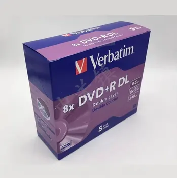 5шт Verbatim AZO DVD + R DL 8,5 ГБ Двухслойный D9 8X 240min