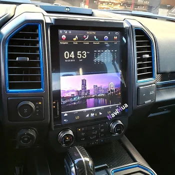 Android 12,1 Дюймовый Сенсорный Экран Автомобильный DVD GPS Радио Навигационная Мультимедийная Система для Tesla Style Ford F150 2014-2015