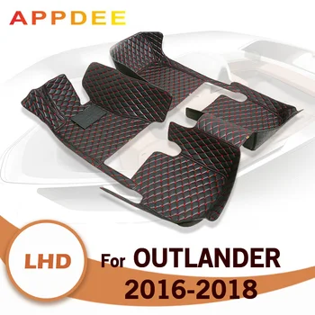 APPDEE Автомобильные коврики для Mitsubishi Outlander (СЕМЬ мест) 2016 2017 2018 Пользовательские автомобильные накладки для ног
