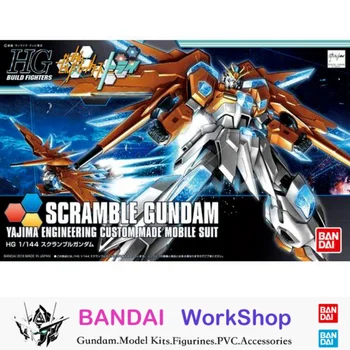 Bandai Оригинальный HGBF 1/144 Scramble Gundam Фигурка в сборе модельный комплект Коллекционные подарки