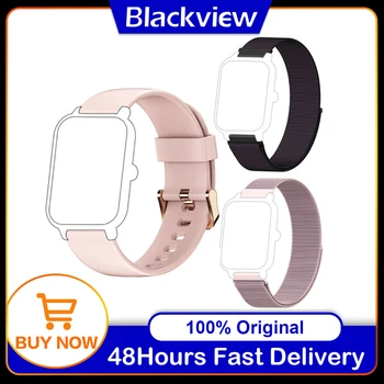 Blackview 2ШТ 20 мм Ремешок для Часов Smartwatch Band Нейлон Силиконовый браслет Совместим с IOWODO Blackview R3/R3Pro/X3Pro/R5/R2