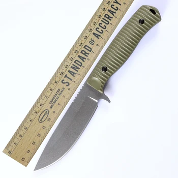 BM 539GY abioiimis лезвие фиксированного охотничьего ножа высокой твердости CPM-CruWear Drop Point blade OD green G10 рукоятки военных ножей