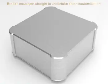 BZ2610R Цельноалюминиевый округлый усилитель мощности DIY шасси ламповый предусилитель блок питания 262*102*262 мм