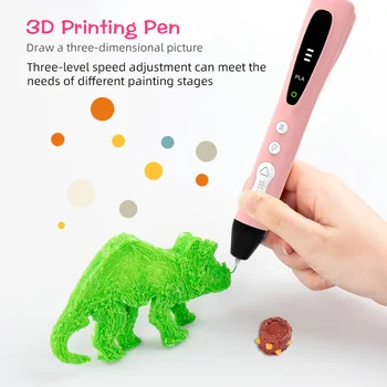 Dikale 3D Ручка DIY 3D Принтер Ручка для Рисования 50 М PLA Нить 1,75 мм 3D Печать Ручка для Детей Рождественский Подарок на День Рождения Игрушки