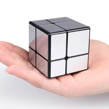 Funny2x2x2 3x3x3 Волшебный Зеркальный Куб Цвета:Золотистый, Серебристый, Профессиональные Скоростные Кубики, Пазлы, Скоростной Куб, Развивающие Игрушки Для Детей, Подарки