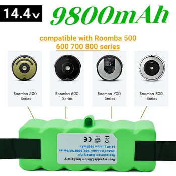 iRobot Roomba 500 600 700 800 series 560 620 650 700 770 780 880 новая литиевая батарея 14,4 В 9800 мАч