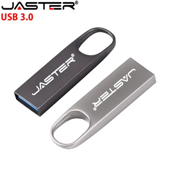 JASTER USB 3,0 металлический USB флэш-накопитель 64 ГБ 32 ГБ 16 ГБ 8 ГБ 4 ГБ USB-накопитель Металлическая ручка Реальной Емкости (более 10 шт. бесплатного логотипа)
