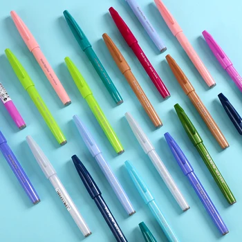 JIANWU 1 шт. новый цвет Япония Pentel знак кисточка, ручка, Специальная ручка, цветной маркер, принадлежности для рисования