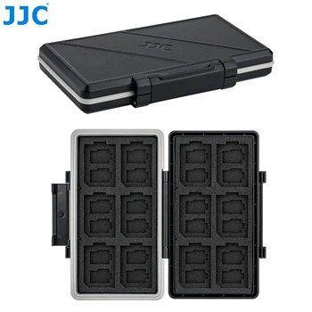 JJC 36 Слотов для карт памяти SD/Micro SD/TF, Чехол-держатель для 24 x карт microSD/TF и 12 x SD, Водонепроницаемый, Прочный Жесткий Футляр для карт памяти