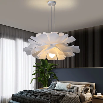 JJC Nordic Белый Подвесной светильник для Спальни, гостиной, Столовой, Подвесной светильник с цветочной Композицией, Подвесной светильник для помещений abajur
