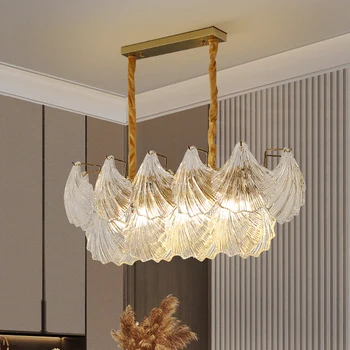 JJC Простой и современный светодиодный потолочный светильник в виде ракушки светодиодный французский потолочный светильник для гостиной Спальни Роскошный потолочный светильник