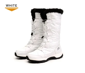 KOLUMB/женские 3M Thinsulate, противоскользящие водонепроницаемые походные ботинки, женские противоударные лыжные треккинговые ботинки для кемпинга FOR -40C