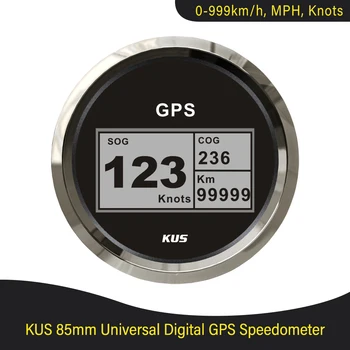 KUS 85 мм морская лодка ЖК-цифровой GPS спидометр Tripmeter SOG COG пробег Milometer Водонепроницаемый IP67
