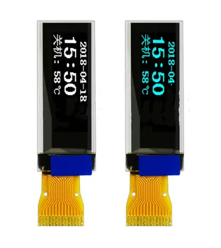 maithoga IPS 0,91 дюймов 14PIN SPI Белый/синий OLED-экран SSD1306 Drive IC 128 * 32 (короткий боковой вывод)