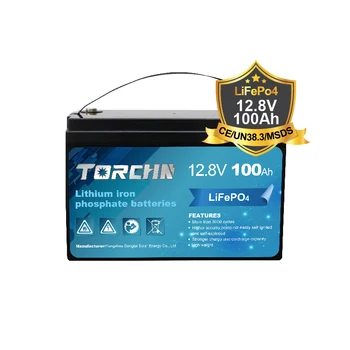 TORCHN гарантия 5 лет литий-ионные аккумуляторы для солнечных систем lifepo4 12v 100ah литий-ионный аккумулятор