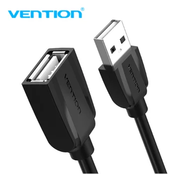 Vention USB 2,0 Удлинительный кабель для передачи данных от мужчины к Женщине Удлинитель кабеля 1 м/1,5 м/2 м/3 м/5 м для Зарядки телефона, Компьютера, USB2.0 Удлинитель