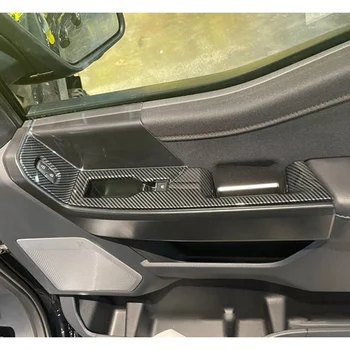 Автомобильное Оконное стекло из углеродного волокна, Кнопка Подъема, Накладка Переключателя, Наклейка на панель Дверного Подлокотника для Ford F150 2022 2023