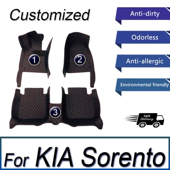 Автомобильные коврики для KIA Sorento (пятиместные) 2006 2007 2008, автомобильные накладки для ног Customauto, автомобильный ковер