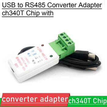 Адаптер-преобразователь USB в RS485 ch340T USB - 485 с Индикатором приемника-передатчика, защита телевизоров от перенапряжения ДЛЯ контроля доступа, ПЛК