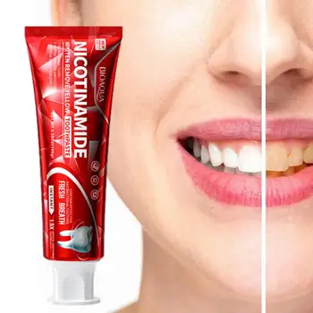 Белая Зубная Паста Глубокой Чистки Ниацинамид Whitenings Whitenings Зубная Паста Для Плохо Контролировать Дыхание И Чувствительной