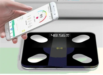 Весы для измерения жировых отложений Напольные научные Электронные СВЕТОДИОДНЫЕ Цифровые Весы для ванной комнаты, бытовые весы Bluetooth ПРИЛОЖЕНИЕ Android или IOS