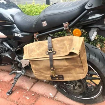 Винтажная сумка-мессенджер из вощеного холста, сумка через плечо, деловой портфель для отдыха для мужчин
