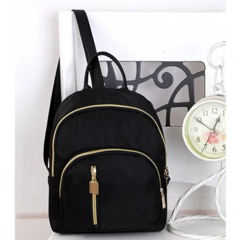 Высококачественные женские Черные водонепроницаемые школьные сумки, Повседневный Оксфордский рюкзак для девочек-подростков, дорожный рюкзак Mochila