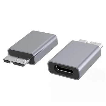 Высококачественный адаптер USB C-Micro B USB3.0 Type C Женский-Micro B мужской Для зарядки USB Micro 3.0-Type C сверхскоростной для жесткого диска