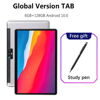Глобальная версия Tab Pad 10,1 дюймов 6 ГБ ОЗУ 128 ГБ ПЗУ Android 10,0 Планшеты WIFI/4G LTE С двумя слотами для SIM-карт Оригинал 6000 мАч